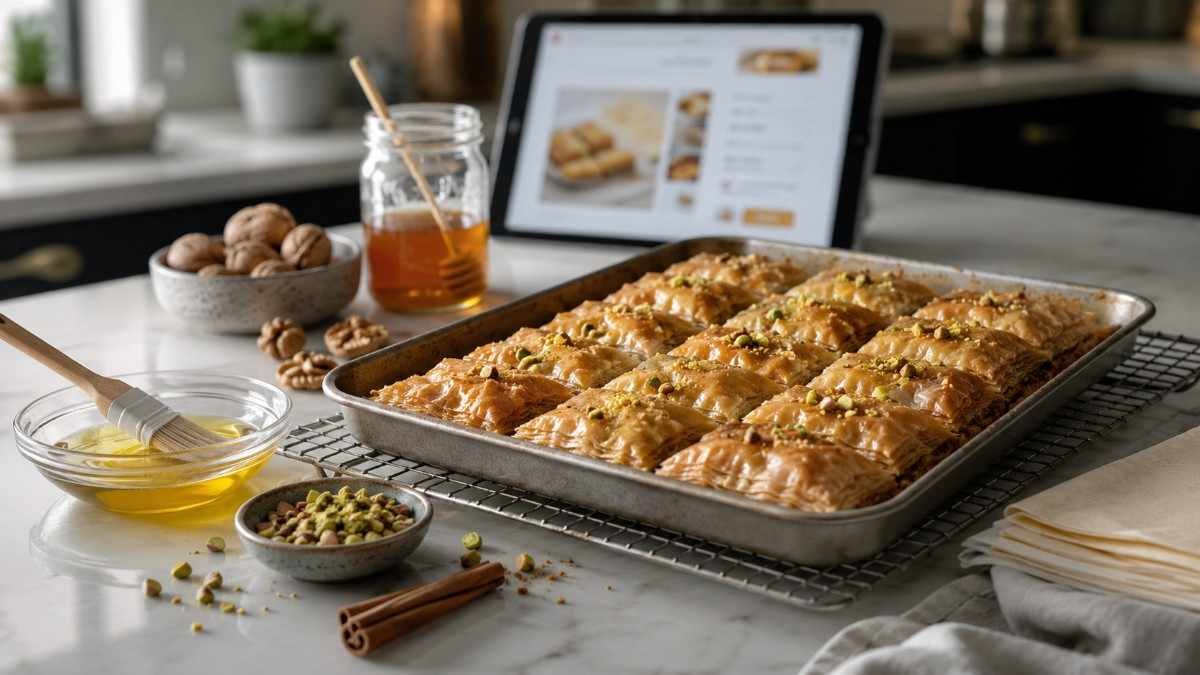 Fillo Dough Baklava Method