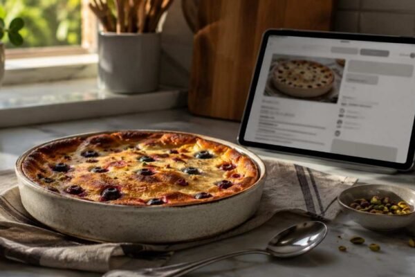 Oven Glow Of Rustic Custard And Cake Dessert That Feels Luxe