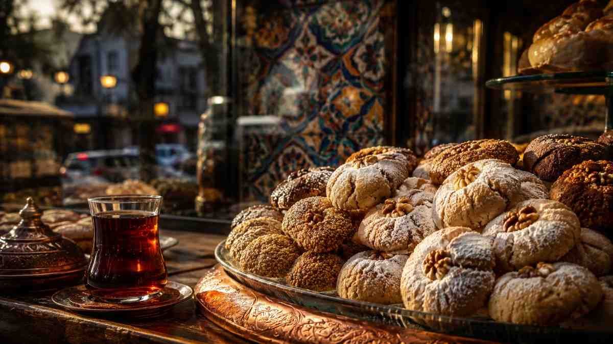 Pistachio And Almond Kurabiye