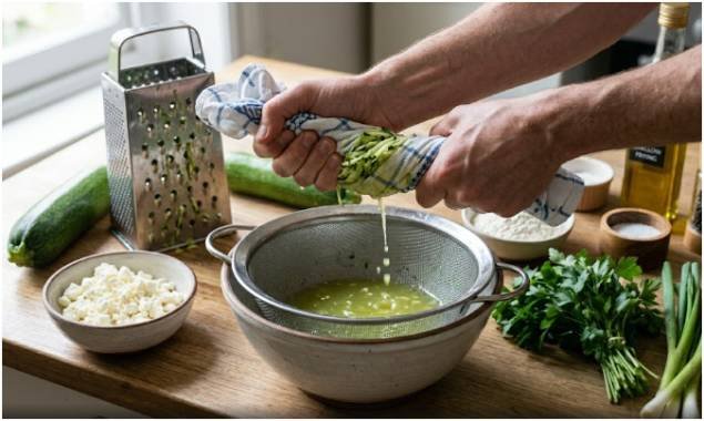 Salt and Squeeze the Zucchini