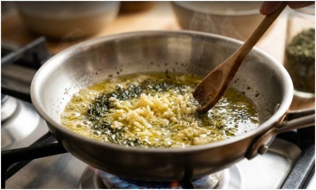Bloom the Garlic and Dried Mint