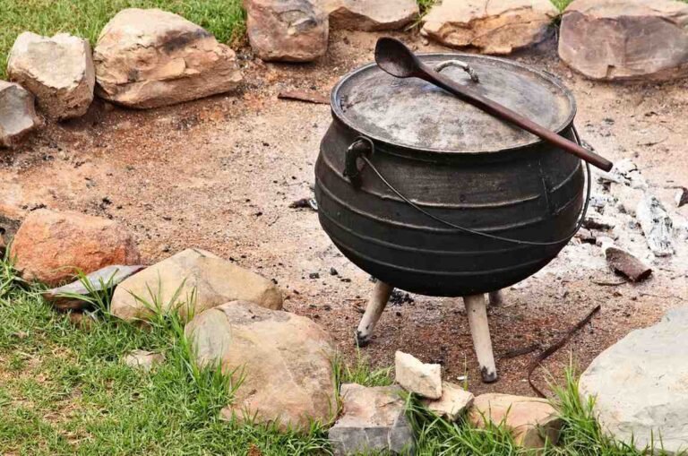 Turkish Clay Pot Cooking Over Fire